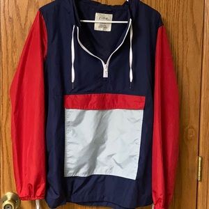 Size L Windbreaker w laced sides & front pocket